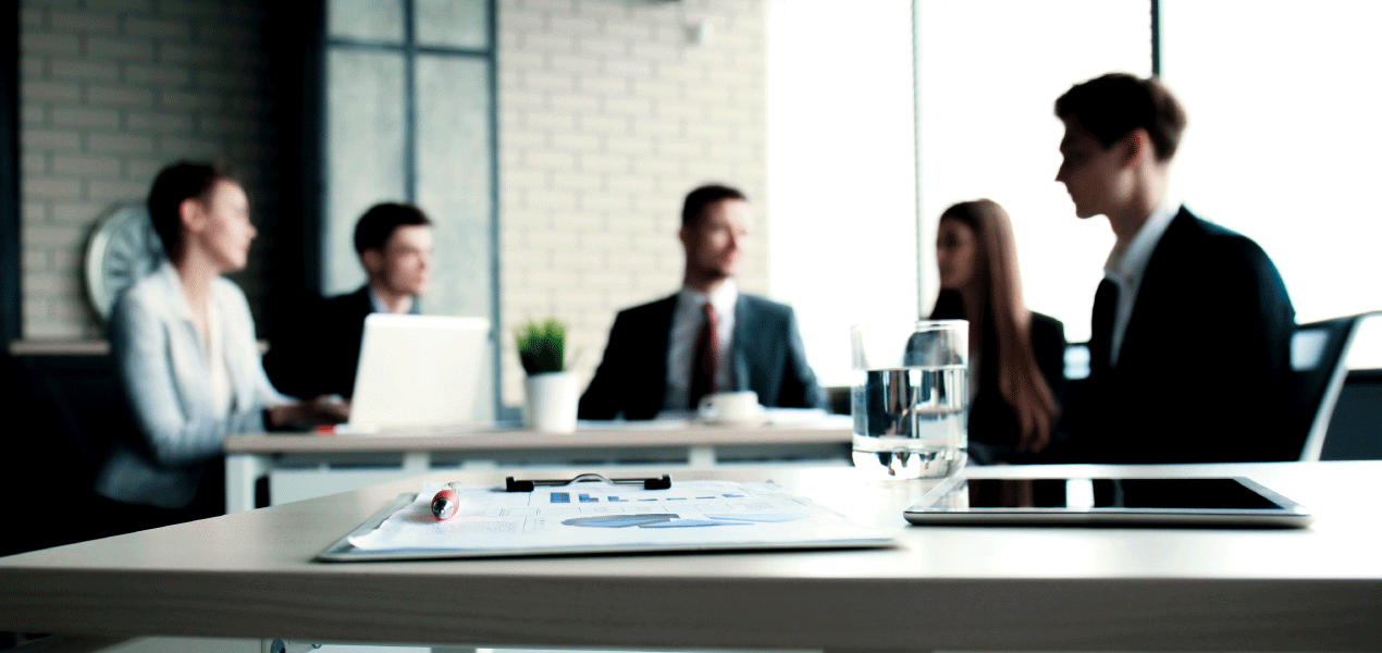 Diverse legal professionals collaborating in a modern office
