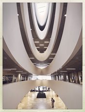 lobby of Helsinki library