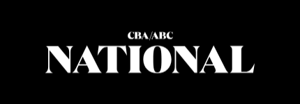 Text 'CBA/ABC National' in bold white letters on a black background.