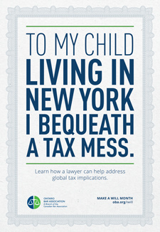 To My Child Living in New York I bequeath a Tax Mess
