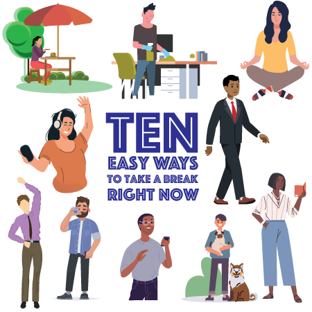 An illustrated graphic featuring diverse individuals engaging in various activities surrounding the text 'TPN.' Activities include sitting under a tree, working on a laptop, meditating, making phone calls, walking a dog, and giving presentations. The characters represent inclusivity and a range of professions and lifestyles.